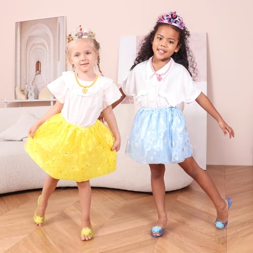 Meland Meland Princess Dress Up Clothes for Toddlers with Skirts, Shoes, Crown & Play Jewelry
| Princess Toys for Girls
