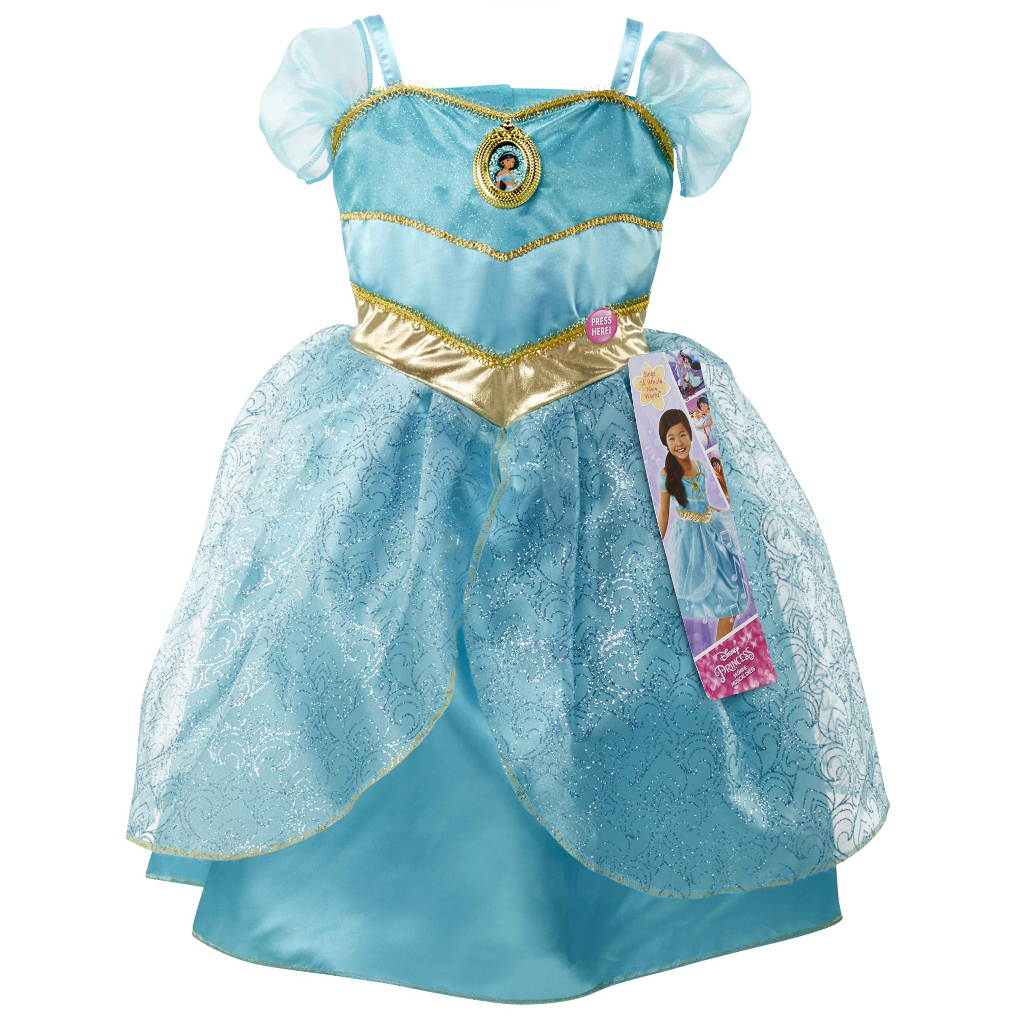 Disney Princess Jasmine Musical Sing & Shimmer Costume – Size 4-6X – Amazon Exclusive